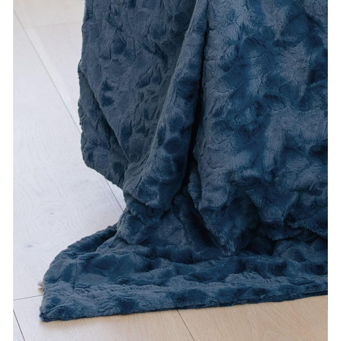 Плед з штучного хутра GRACED SOFT LUXURIES, теплий, м'який, сірий, розмір L (127 x 152,4 см)