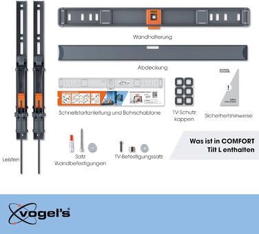 Настінна кріплення для телевізора Vogel's Comfort TVM 3415, 32-65 дюймів, до 25 кг, VESA 400x400