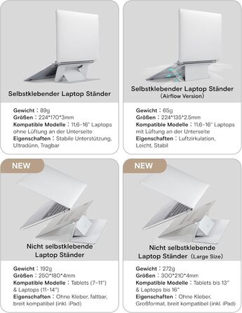 Підставка для ноутбука MOFT, складний, регульований кут нахилу, для MacBook Air/Pro 11-16