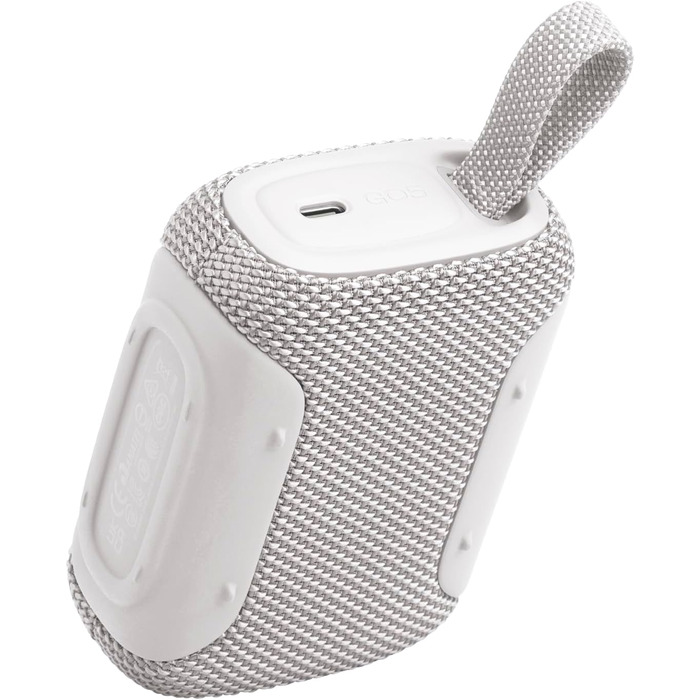 JBL Go 5 – Портативна Bluetooth колонка, біла: Водонепроникна, до 10 годин відтворення, потужний бас