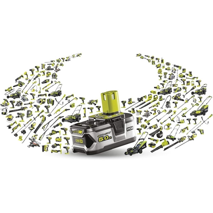 RYOBI 18V ONE+ акумуляторний ударний дриль-шуруповерт R18PD32-1C20G (2 швидкості, 50Nm, 24 ступ. крутного моменту, металевий патрон 13мм, 1x 2.0Ah акумулятор, зарядний пристрій) Generation 2 – безщітковий двигун