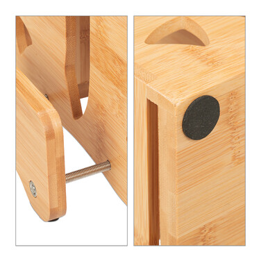 Relaxdays Cutlery Holder with Cutting Board Holder