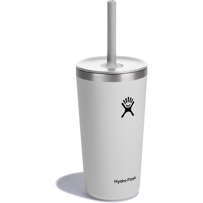 Термостакан Hydro Flask Travel Tumbler 1180 мл (40 Oz) з кришкою та трубою, нержавіюча сталь, вакуумна ізоляція, білий
