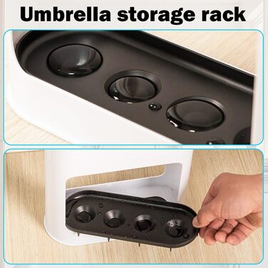 Підставка для парасоль підставка для парасоль з 4 слотами, знімний піддон, для дому, для довгих та коротких парасоль