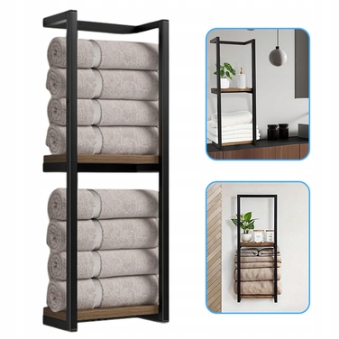 Поличка-вішак для рушників, настінний тримач для організації зберігання у ванній кімнаті, 77 см