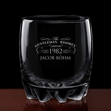 Maverton Whisky Decanter with Engraving - Globe with Ship, 850 ml - Set of 6 Whisky Glasses - Whisky Decanter - Christmas Gifts - Birthday Gift for Men - Personalized - Gentleman Whiskey