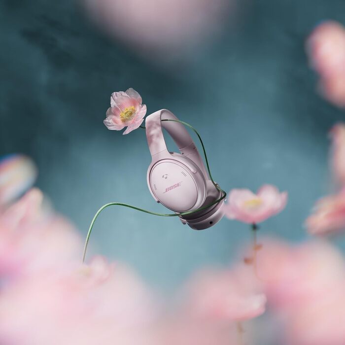 Навушники Bose QuietComfort бездротові з мікрофоном та шумозаглушенням, Bluetooth, Over-Ear, до 24 годин роботи від акумулятора, Limited Edition (квітково-рожевий)