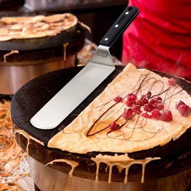 Ексклюзивний набір лопаток для гриля з нержавіючої сталі – BBQ набір преміум-класу для бургерів і м'яса, лопатка і підйомник для смаження, для дому та вулиці, з ручками з ABS-пластику