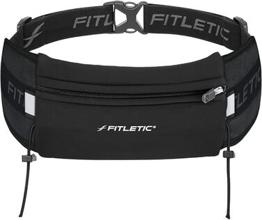 Пояс для бігу Fitletic з неопрену, сумісний з iPhone 5, 4S, 4, 3GS та іншими смартфонами, чорний