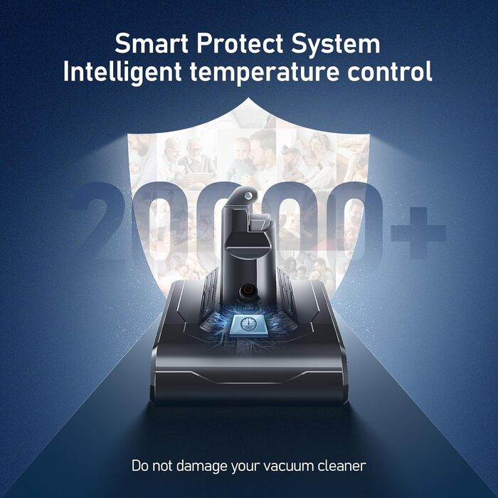 Запасний акумулятор V6 6500mAh для пилососів Dyson V6 DC62, DC58, DC59, DC61, DC72, DC74, SV03, SV05, SV06, SV07, SV09 + 2 фільтри