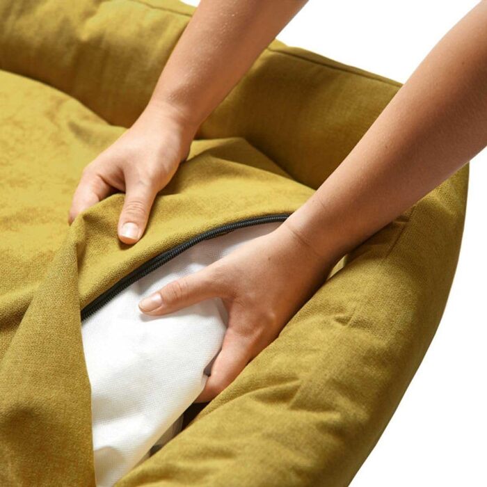 Собачий ошийник HUNTER EIBY, самоочищення, технологія Easy Clean, легкий у догляді, (M, жовтий)