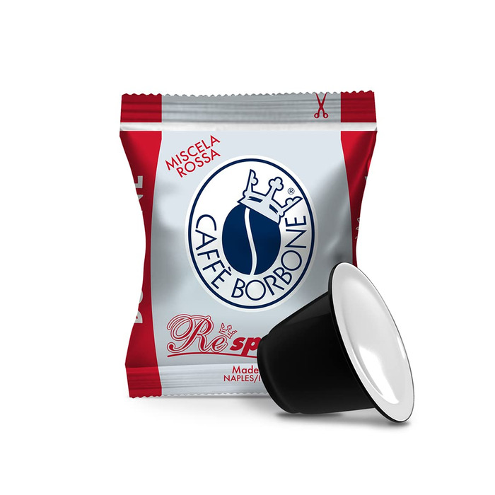 Кавові капсули Caffè Borbone Oro (Червона суміш), сумісні з Nespresso, 50 шт по 0.25 г