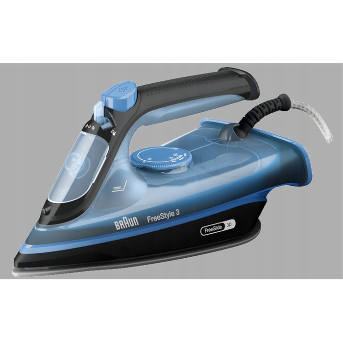 Парова праска Braun FreeStyle 3 FI3194BK 2400 Вт, синьо-чорна