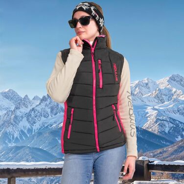 Жіноча жилетка Nebulus Revival Daen, чорно-рожева, розмір L