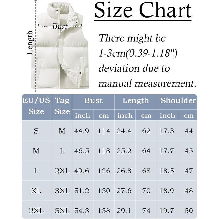 Жіноча жилетка FEOYA: тепла зимова жилетка без рукавів з кишенями, біла, розмір L
