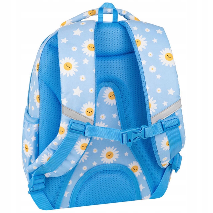 Шкільний багатокамерний рюкзак CoolPack (білий, синій, жовтий), 21 л