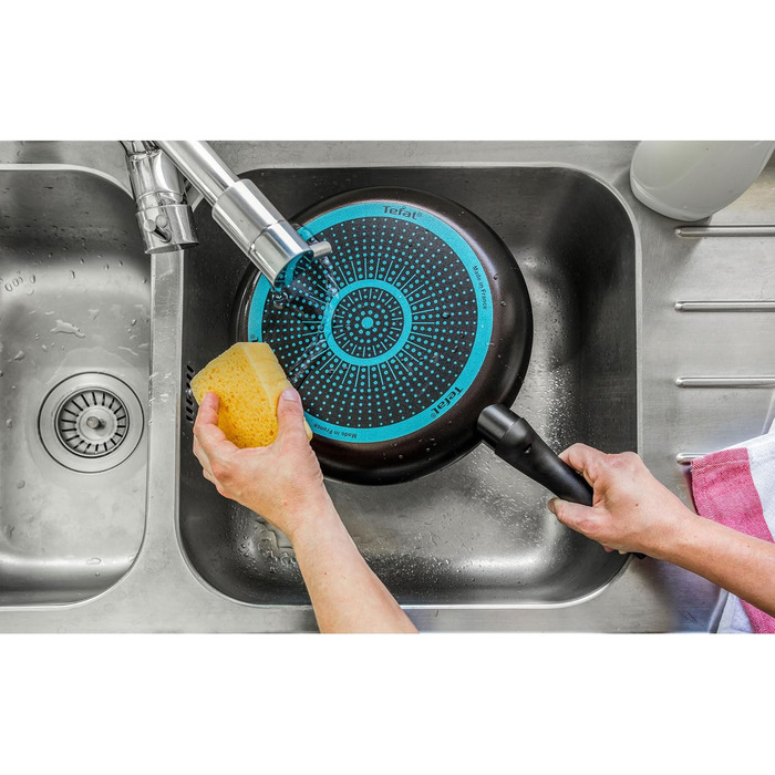 Сковорода Tefal Easy Cook & Clean 28 см з антипригарним покриттям, індикатор нагріву Thermo-Signal, виготовлено у Франції