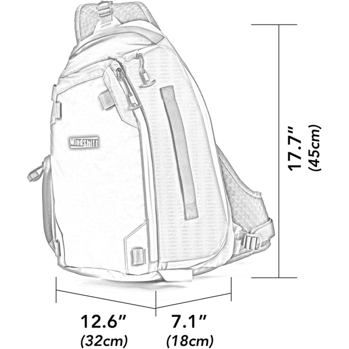 MindShift Photo Cross 13 Carbon Grau - фотосумка, 1.1 літра, сіра