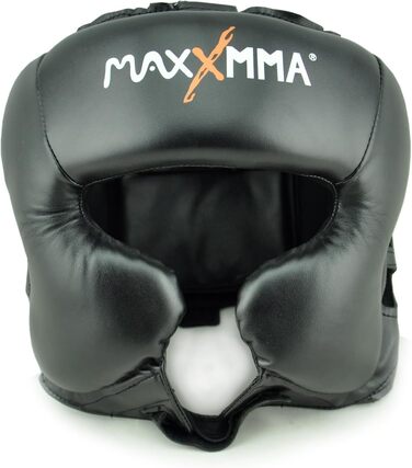MaxxMMA Headgear L/XL - Boxing, MMA, Kickboxing, Sparring, Karate, Taekwondo - Black