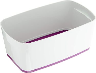 Leitz MyBox Велика біла коробка для зберігання з кришкою, непрозора, пластикова
