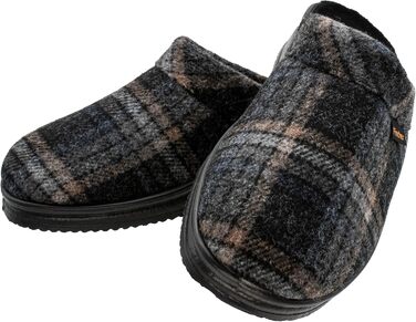 Домашні тапочки чоловічі Fischer Karomuster 204602 (41 EU, сірий)