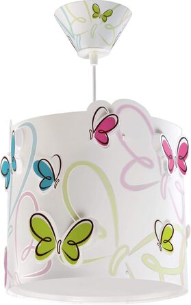 62142 Colorful Butterfly Chandelier, Multicolor