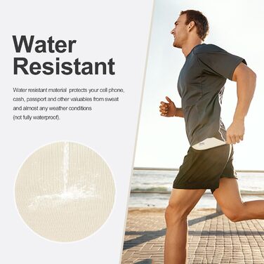 RFID-захисний поясний гаманець для чоловіків та жінок, слинг-сумка для подорожей та бігу, ширина пояса 3.7 см, захист від RFID