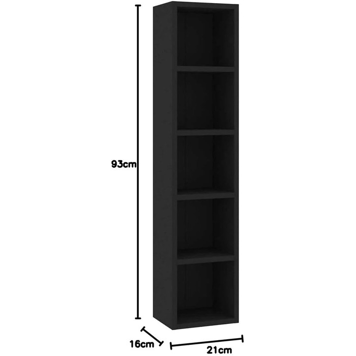 vidaXL CD-стелаж для 160 дисків, настінний, дуб Сонома, 2 шт., 21x16x93,5 см, МДФ, для офісу та дому