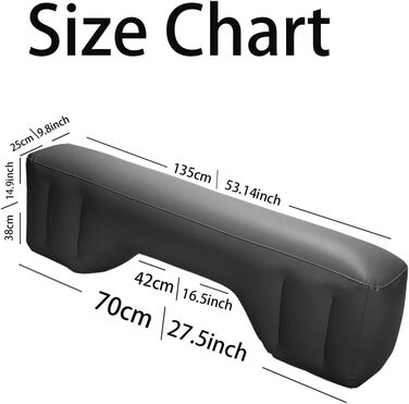 Надувний матрац для авто, чорний, з двома подушками та насосом. Підходить для кемпінгу, відпочинку та тематичних вечірок на природі. Чудовий подарунок друзям.