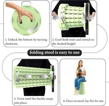 Складний туристичний стільчик-трансформер з карабіном, 280 кг, 26x26x46 см