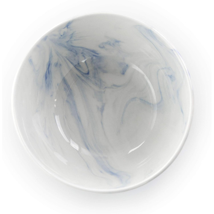 Набір посуду Elama, 16 частин, чорно-білий мармур, блискучий