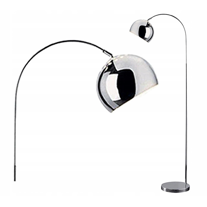 Підлогова лампа Krislamp Aura E27 40 Вт, срібляста