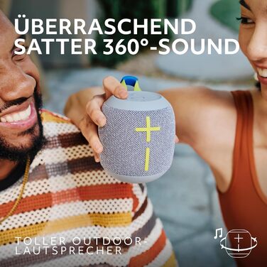 Ultimate Ears Wonderboom 4: Портативна водонепроникна Bluetooth колонка, чорна. З глибоким басом, 360° звук, захист від пилу, плаває. Радіус дії 40м