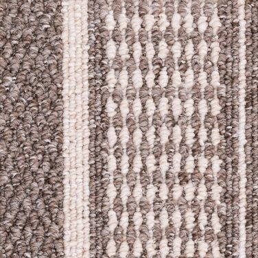 Набір килимків на сходинки Potsdam Metzker Braun, 15 шт., напівкруглі, коричневі, сумісні з килимовими доріжками