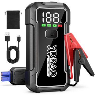 Бустер для автомобіля Starthilfe Powerbank 10000A для 12V авто, пусковий пристрій 9188DE
