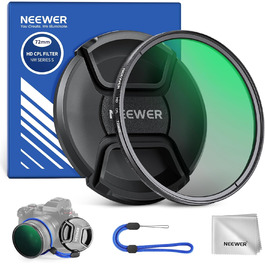 NEEWER CPL фільтр (72mm) з кришкою об'єктива: нанопокриття, HD скло, зменшує відблиски та віддзеркалення