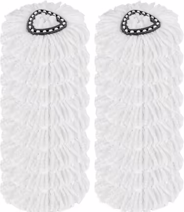 12 Piece Mop Heads Replacement for O-Cedar Spin Mop, Easy to Clean Microfiber Mop Refills, 360-Degree Rotating Mop Replacement Heads, Easy Wringing for All Hard Floors