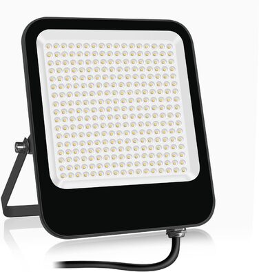 200W LED Floodlight Outdoor Warm White 3000K, Super Bright LED Floodlight 20000LM LED Spotlight Floodlight IP65 Waterproof Outdoor Security Light for Backyard, Driveway, Garage, Hallway, Garden