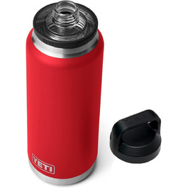 YETI Rambler 36 oz Chug Cap Bottle - Vacuum Insulated Stainless Steel - Rescue Red