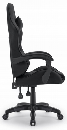 Ігрове крісло Hell's Chair HC-1000 Black, тканина, чорний