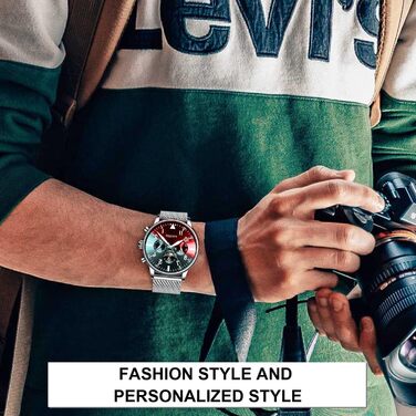 Чоловічий годинник, автоматичний механічний, на зап'ястя, аналоговий, з датою, з нержавіючої сталі. С-подібний ремінець, спортивні годинники, подарунок (сріблястий)