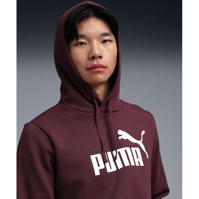 Чоловічий худі PUMA Essentials No. 1 Logo Hoodie з логотипом на спині, червоний, розмір L