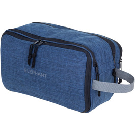 Туалетна сумка-органайзер для подорожей: велика модель для жінок та чоловіків, блакитно-чорна (13028)