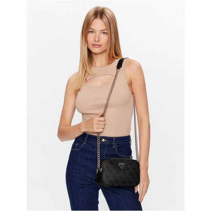 Сумка жіноча GUESS Noelle через плече, чорна