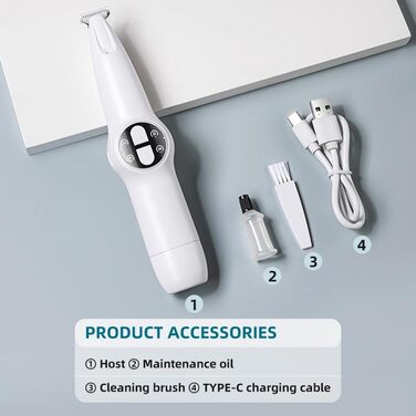 Машинка для стрижки собак 2-в-1, акумуляторна, бездротова, тиха, для маленьких порід, догляд за шерстю, для лап, очей, вух, обличчя, тіла