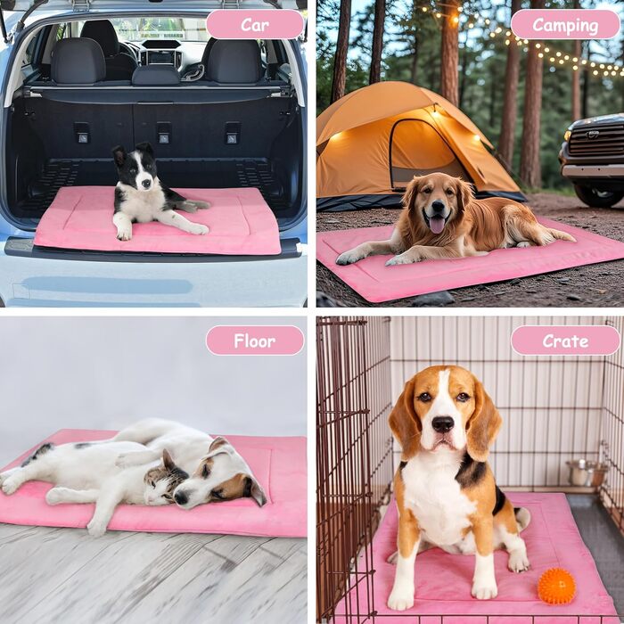 Водонепроникний килимок для собак Pawsse - зручний для подорожей, авто, кемпінгу (127 x 70 см, сірий)