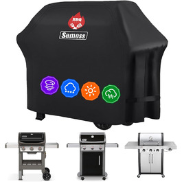 Водонепроникний чохол для гриля Semoss 132 см, захисний чохол для Weber Spirit E310/E315/E330, міцна покривало для гриля, 132x66x109 см