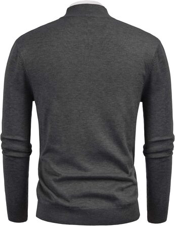 Кардиган чоловічий PJ PAUL JONES з рельєфним в'язанням, на блискавці, зі стійким коміром, зимовий, сірий (L)