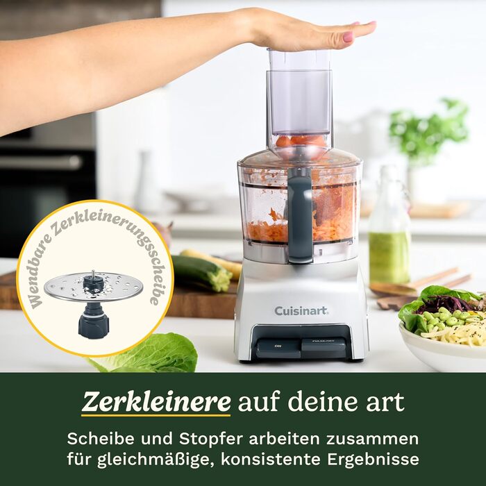 Cuisinart Pixie Chopper: кухонний подрібнювач 0.7 л з 2 швидкостями, SmartPower-лезо, BladeLock, компактний, миючий, BPA-free. Ідеально для соусів, пасти та спецій