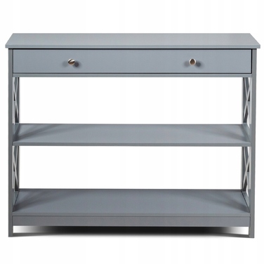 Консольний столик Costway, матовий сірий, 100 x 80 x 30 см